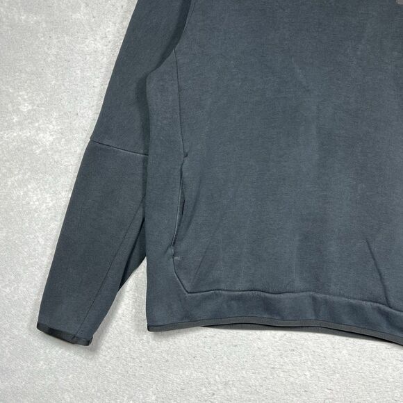 Nike Sportswear Tech Fleece Sweatshirt Men's Large Pullover Hoodie Triple/ Black - Picture 3 of 11